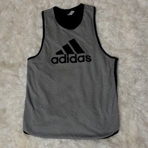 Adidas Gray & Black Jersey Style Tank Size M